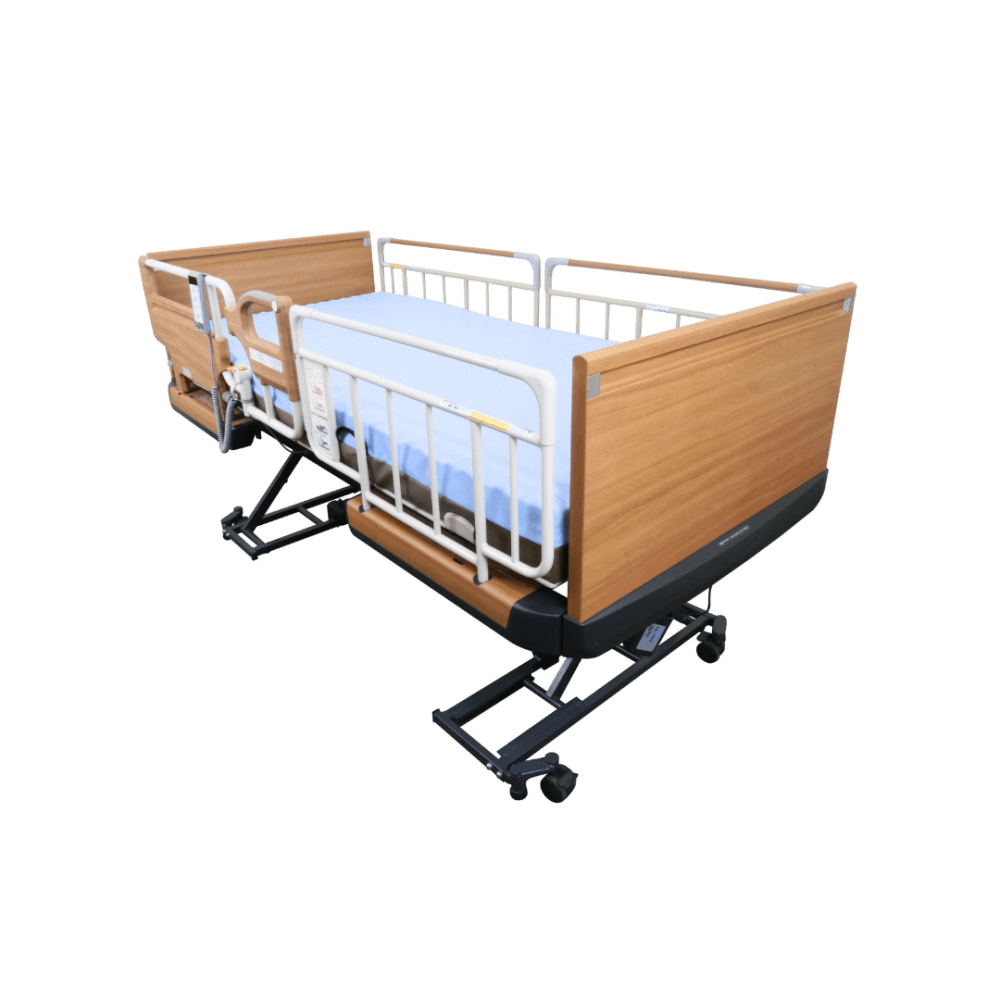 เตียงผู้ป่วยไฟฟ้า PARAMOUNT BED รุ่น Rakusho Z สีไม้ พร้อมที่นอน รุ่น Everfit Light Mattress_1